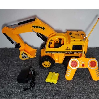 Xe công trình cào đk có sạc Xe đồ chơi công trình, xe múc điều khiển từ BC1011