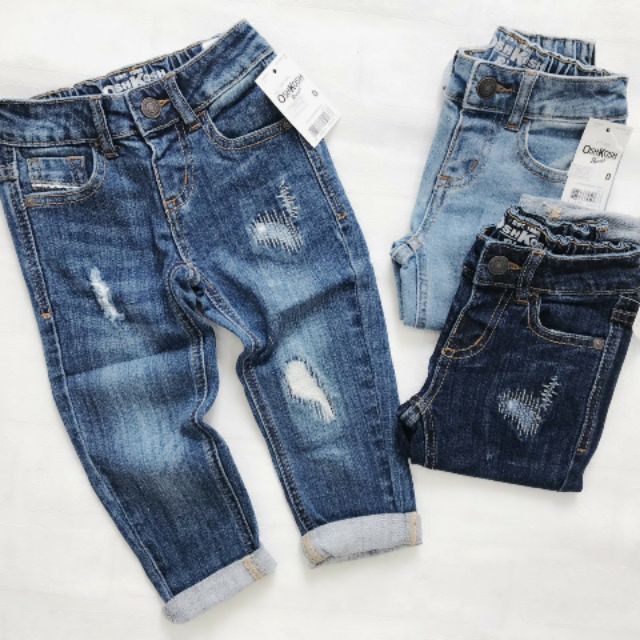 Quần bò dài lưng chun Oshkosh