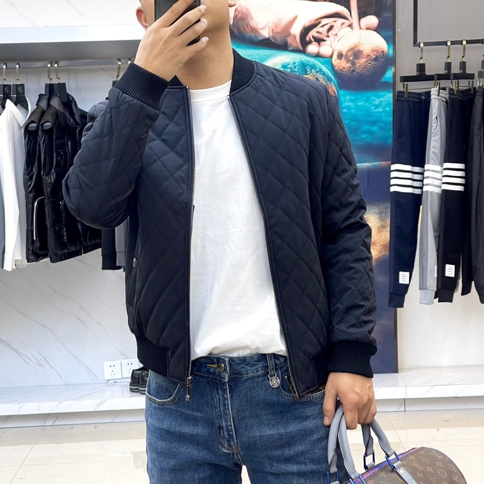 Áo khoác bomber nam thời trang cao cấp Burberry BBR cá tính và trẻ trung