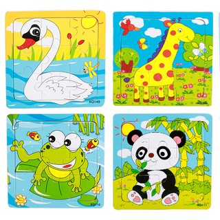 Bộ 5 tranh ghép hình bằng gỗ