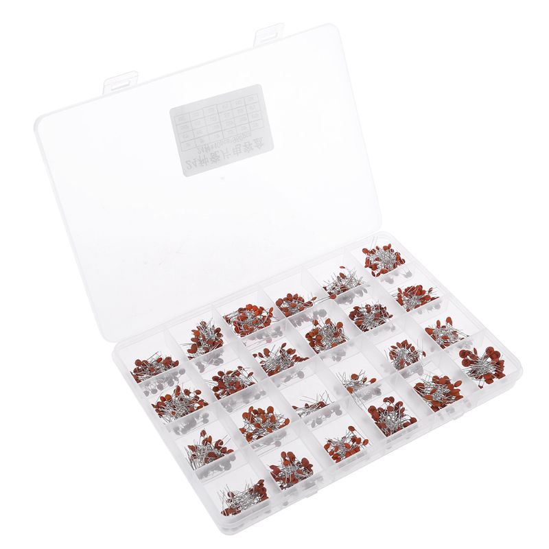 Set 960 Tụ Điện Gốm 50V 24 Giá Trị x 40 Cái Kèm Hộp Đựng