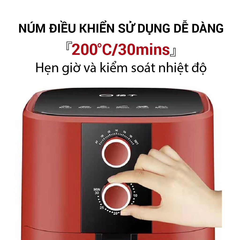 Nồi Chiên Không Dầu 5L-1350W SƯƠNG MAI Sản Phẩm Chính Hãng Bảo Hành 12 Tháng, 1 Đổi 1 Trong 30 Ngày SM00240