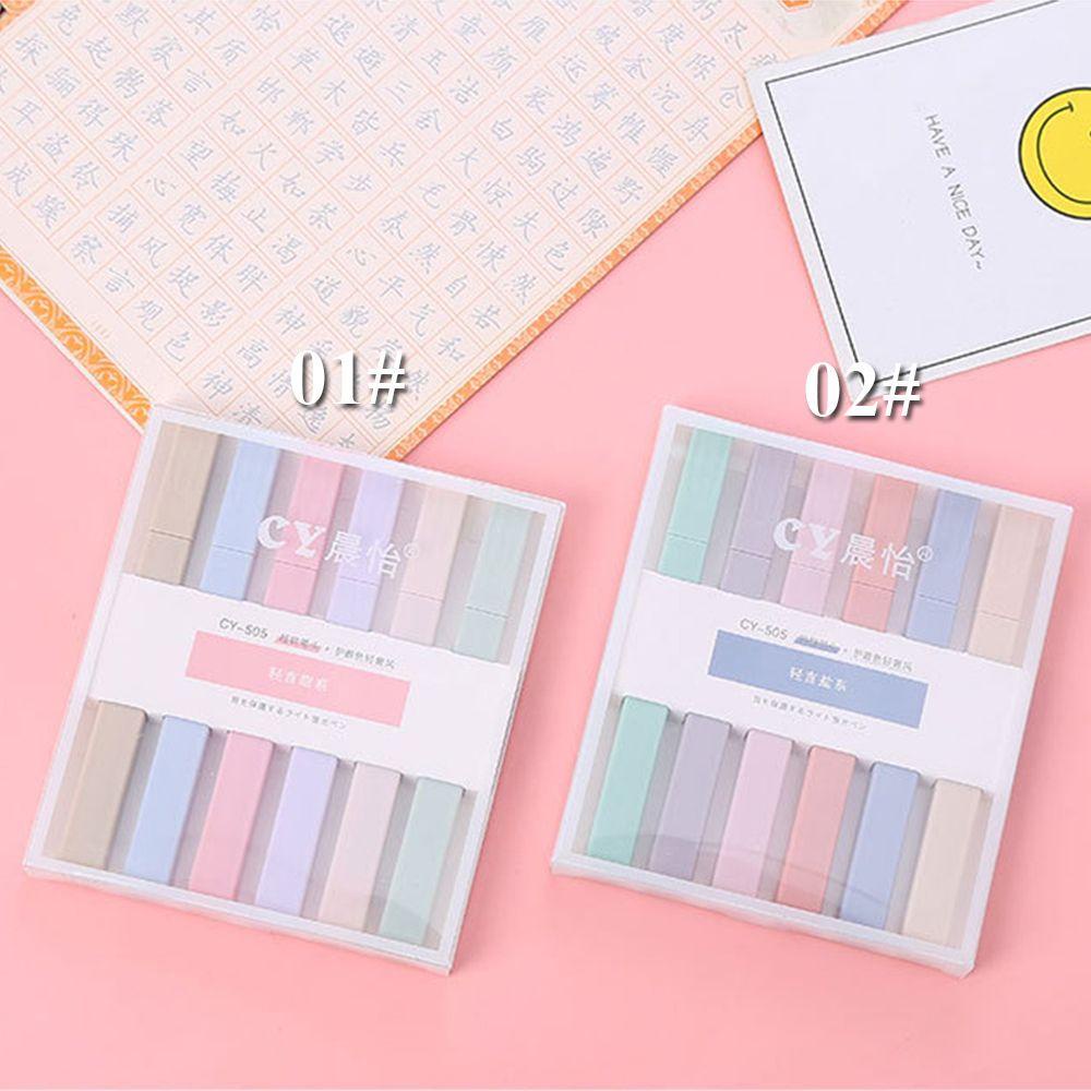 Set 6 Bút Dạ Quang Đầu Mềm AUGUSTINE Bảo Vệ Mắt Dùng Trong Trường Học / Văn Phòng