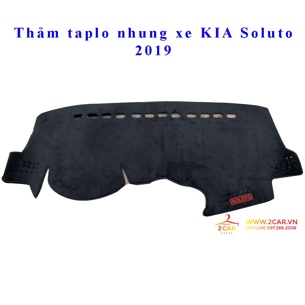 Thảm taplo nhung xe Kia Soluto 2019-2022