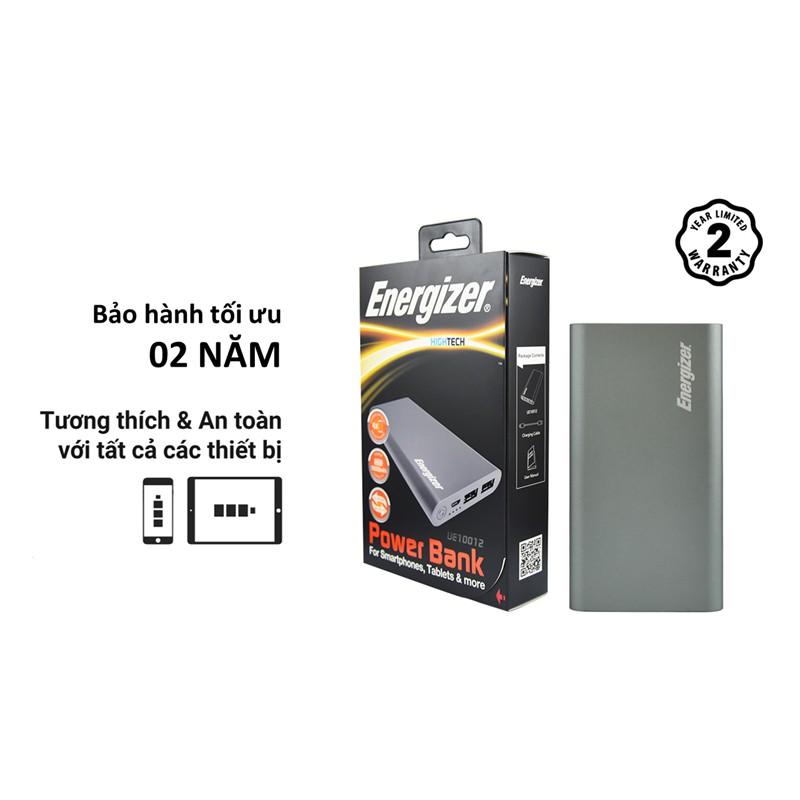 PIN SẠC DỰ PHÒNG ENERGIZER UE10012 10,000MAH