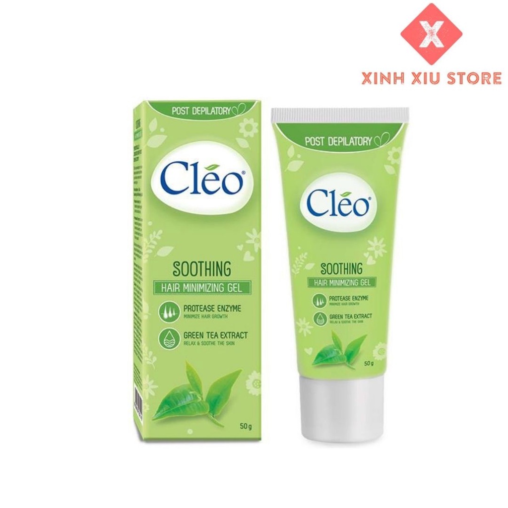 Gel Dịu Da Sau Tẩy Lông Cleo Hỗ Trợ Làm Chậm Mọc Lông Soothing Hair Minimizing Gel 50G