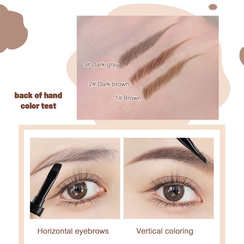 1 Bút Chì Kẻ Lông Mày Mềm Mịn Chống Thấm Nước Lâu Trôi Màu Sắc Tinh Tế