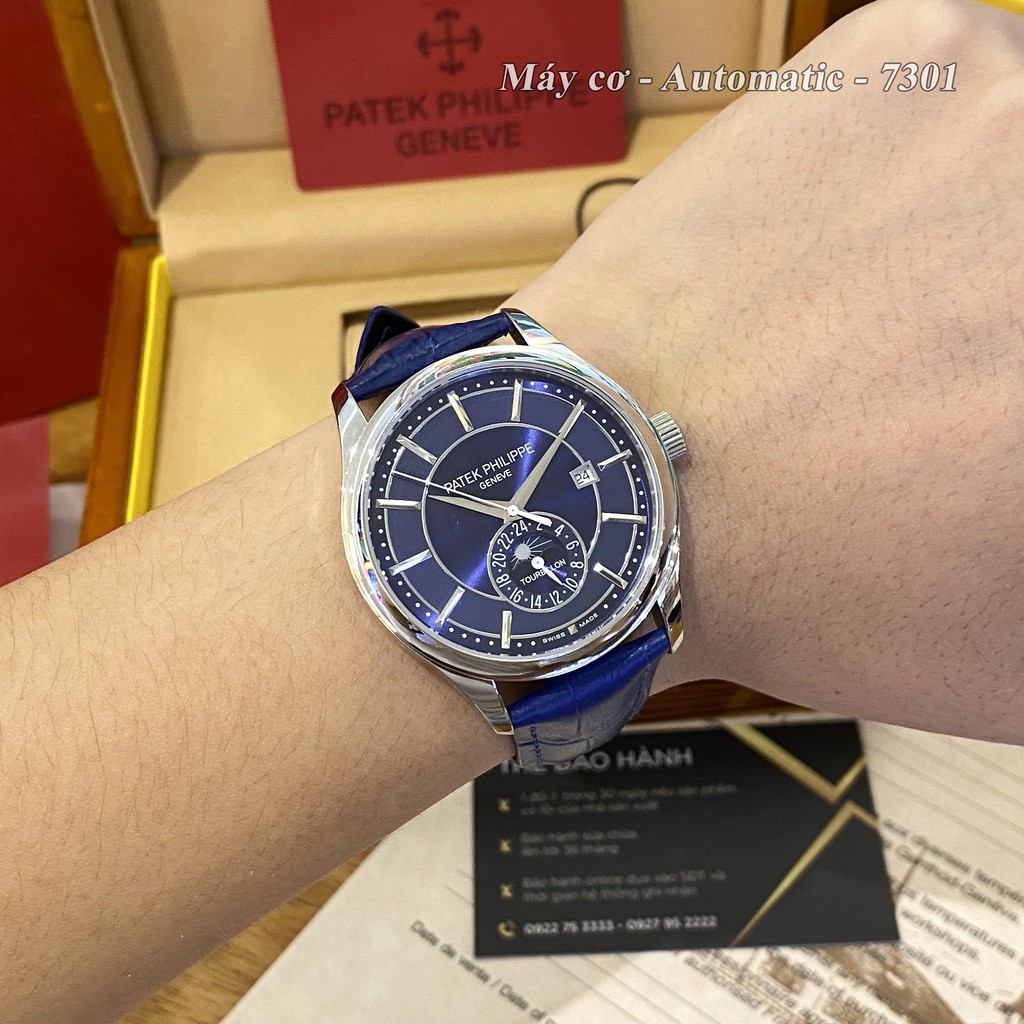 Đồng hồ nam PP máy cơ - size 42mm bản cao cấp bảo hành 24 tháng autowatch | BigBuy360 - bigbuy360.vn