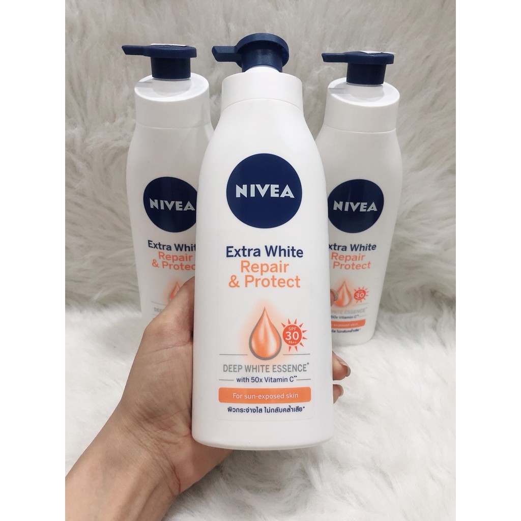 Sữa Dưỡng Thể Nivea Giúp trắng da, săn da Ban Ngày SPF 30 PA++(350ml)