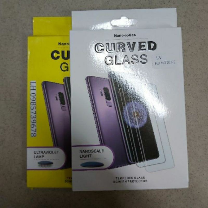 kính cường lực Full keo UV Cho Galaxy Note 7/ Note FE ( Trong suốt )