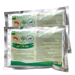 Combo 2 gói Chế phẩm EM gốc 500g. Men vi sinh ủ rác bã hữu cơ làm Phân Bón. Xử lý mùi hôi chuồng trại. Làm sạch ao hồ cá