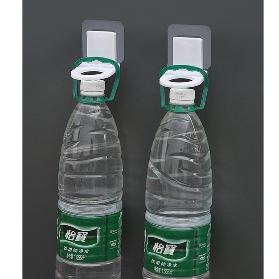 Giá móc treo chai nước rửa tay, dầu gội đầu, sữa tắm dán tường siêu dính chịu lực 2kg