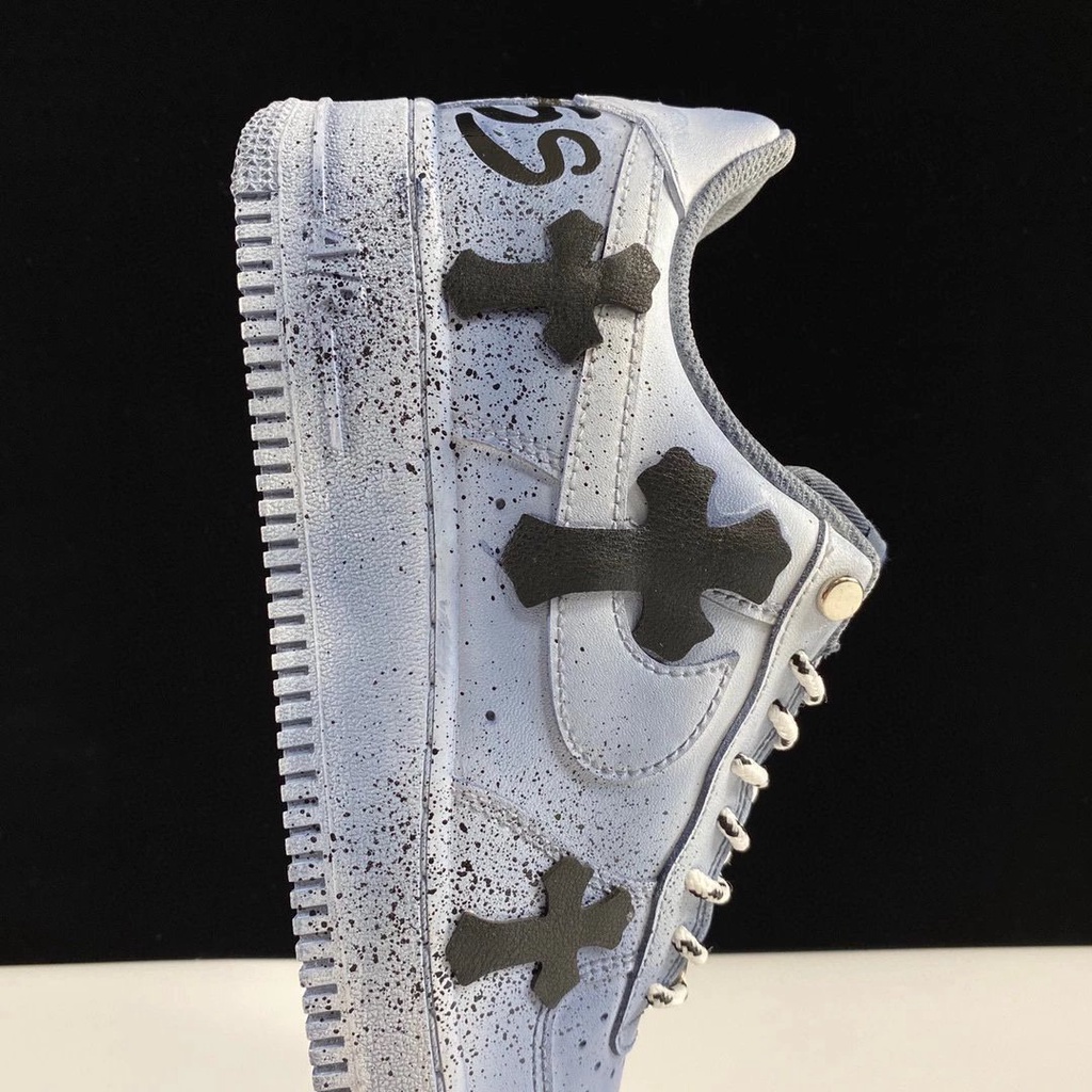 Giày Air Force 1 x ChromeHearts " Crow "