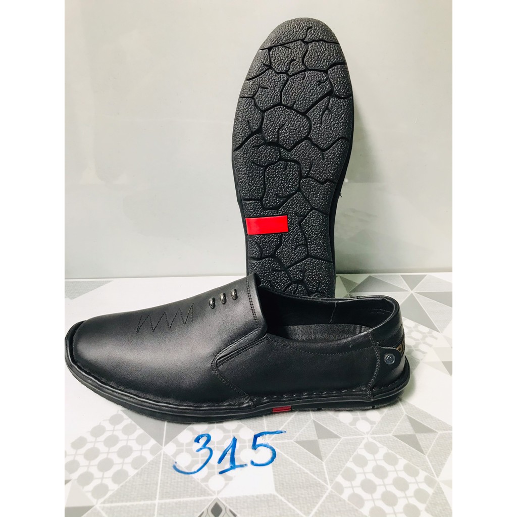 Giày Mọi nam hàng da ,đế cao su 315