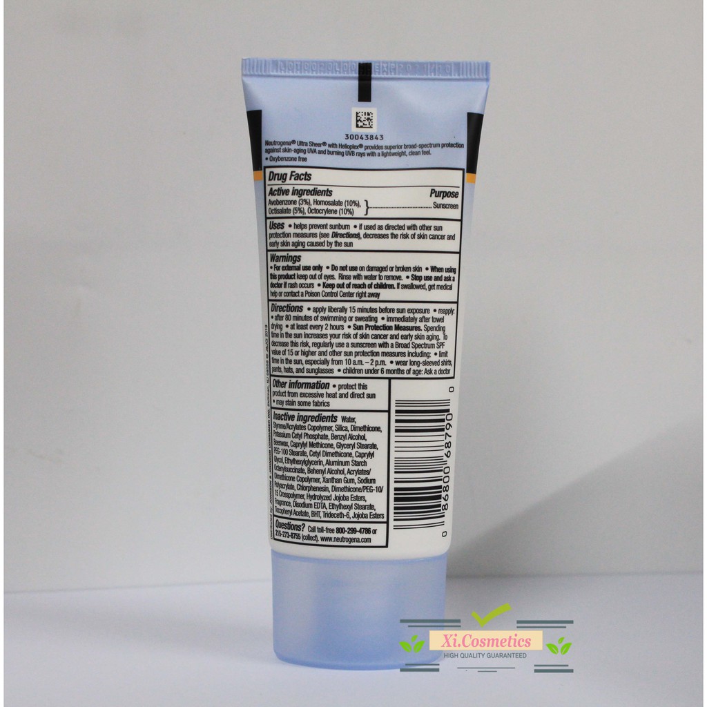 [ Date 07/2022 ] Kem chống nắng Neutrogena Ultra sheer spf 55 88ml