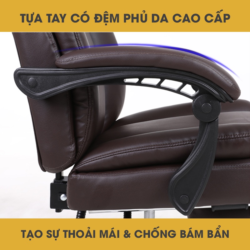 Ghế gaming ⚡ 𝗙𝗥𝗘𝗘 𝗦𝗛𝗜𝗣 ⚡ Ghế chơi game bọc da tựa đầu ngả lưng gác chân