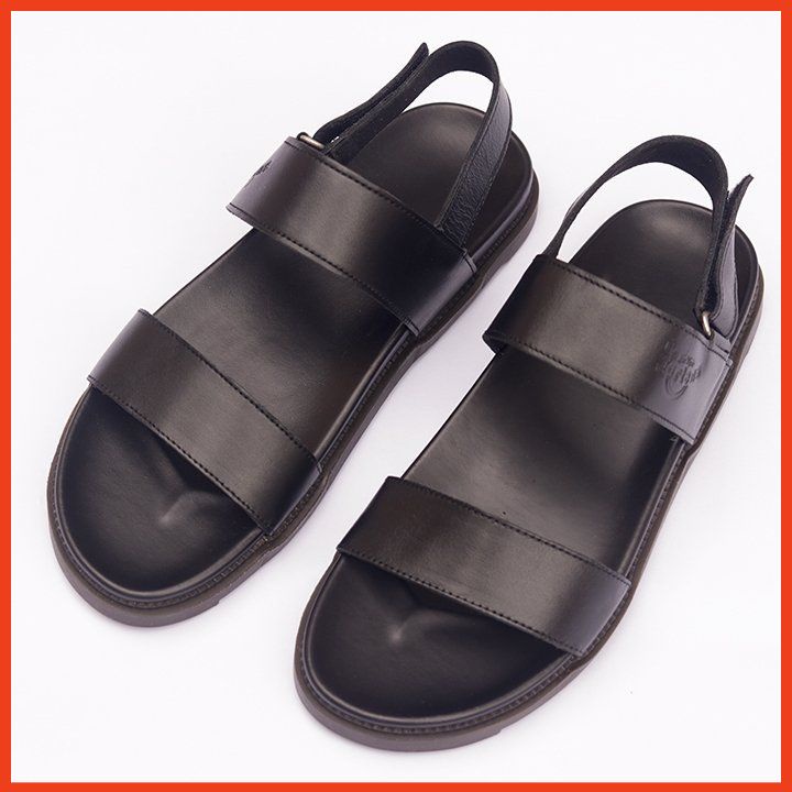 Dép Sandal Nam Quai Ngang Cao Cấp Sandal Nam Da Bò Thật Đế Cao Su Siêu Êm Đi Học, Đi Chơi, Đi Làm Thời Trang Trẻ Trung