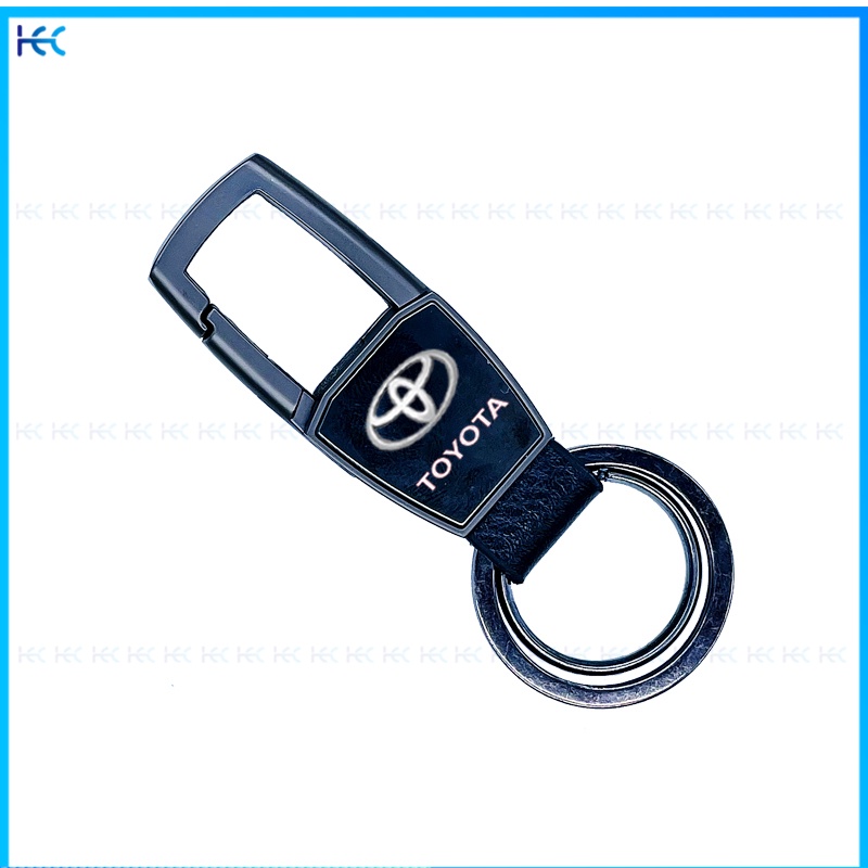 Móc Khóa Bằng Hợp Kim Nhôm In Hình Hai Mặt Sáng Tạo Cho Toyota