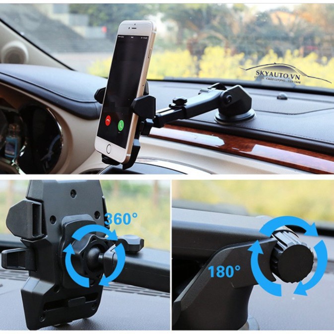 Giá Đỡ Điện Thoại, Kẹp Điện Thoại Xoay 360 Dùng Trong Xe Ôtô Chắc Chắn Kiểu Giáng Sang Trọng 2 | BigBuy360 - bigbuy360.vn