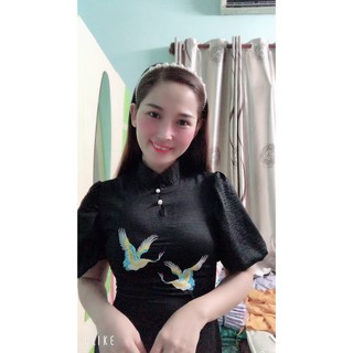 SÉT LAM THÊU HẠC CC ( MẪU MỚI SHOP )