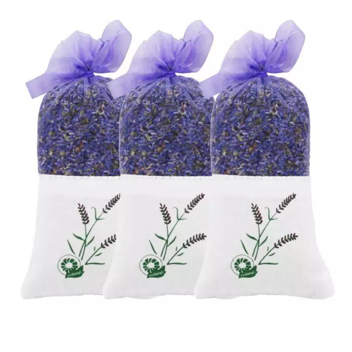 Túi thơm để tủ quần áo Nụ Hoa Khô Oải Hương Lavender, Túi Thơm treo xe Mùi Thơm Nhẹ Dịu tự nhiên dễ chịu