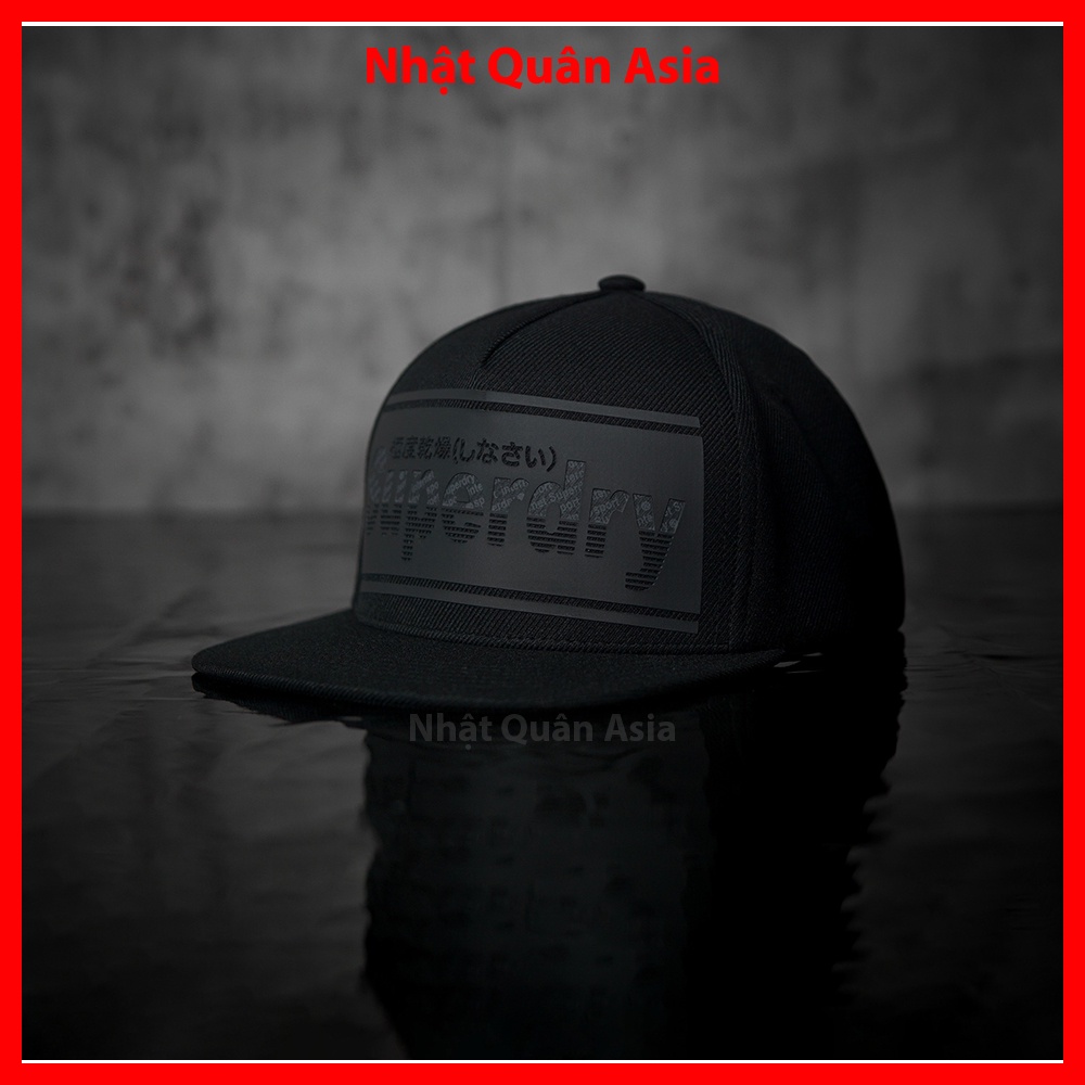 Nón SuperDry đen snapback khóa bấm cao cấp - Nhật Quân Asia nhatquanasia capman