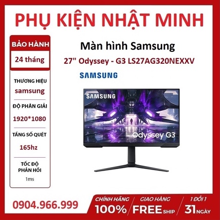 Màn hình Samsung Odyssey LS27AG32 165HZ /LF27G35 27 inch FHD VA 144Hz Màn hình GAMING MỚI CHÍNH HÃNG BH 24 THÁNG