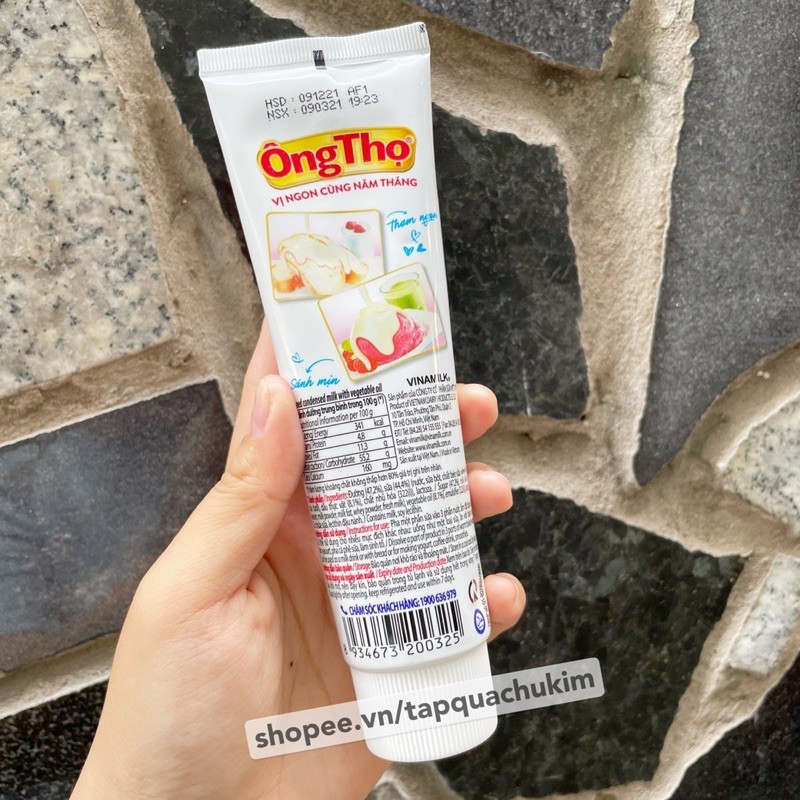 Sữa đặc ÔNG THỌ màu đỏ / socola / dâu dạng TUÝP 165G thơm ngon tiện lợi dễ bảo quản - tapquachukim