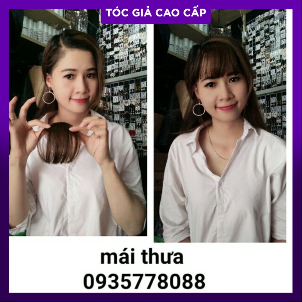 Tóc mái thưa hình thật
