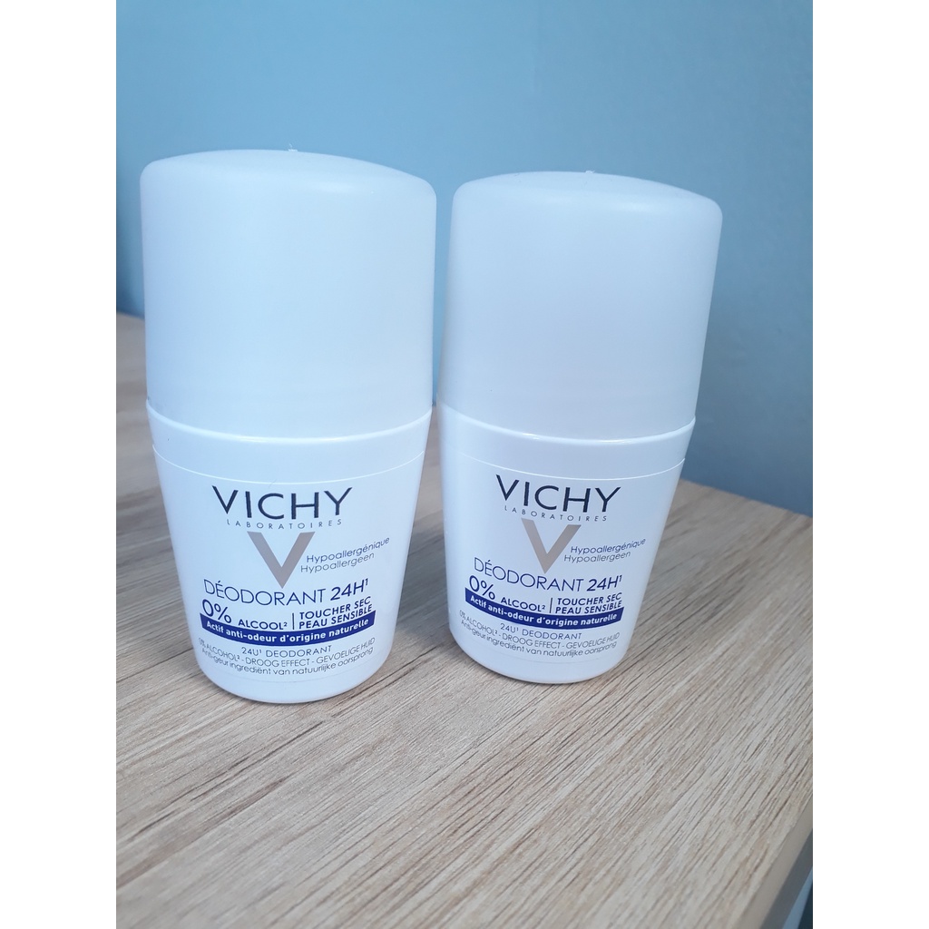 Lăn nách VICHY Deodorant Anti-Transpirant 24h 50ml Nắp trắng