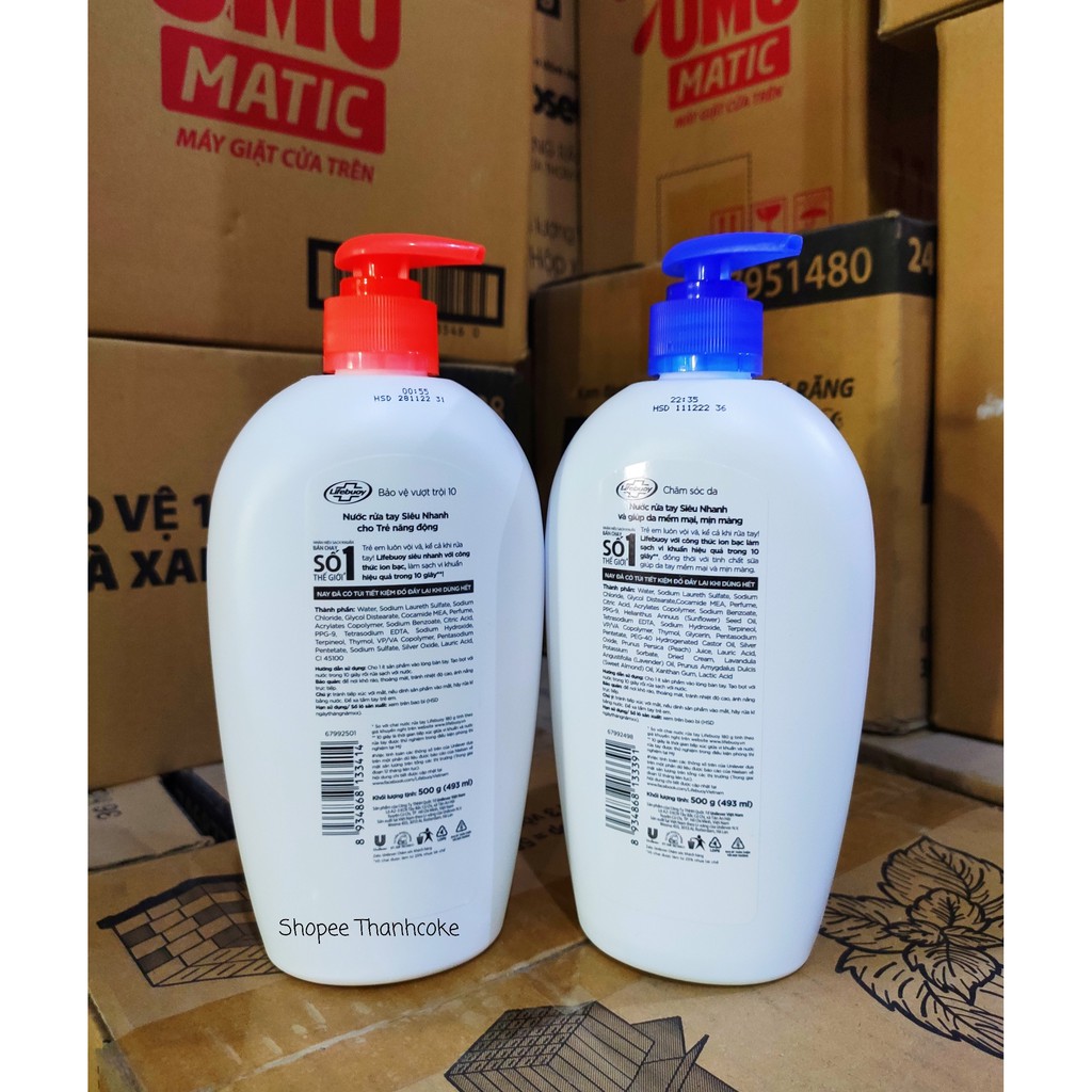 LIFEBUOY Nước Rửa Tay Bảo Vệ Vượt Trội, Chăm Sóc Da, Làm Bếp Chanh 500g 500 g | BigBuy360 - bigbuy360.vn