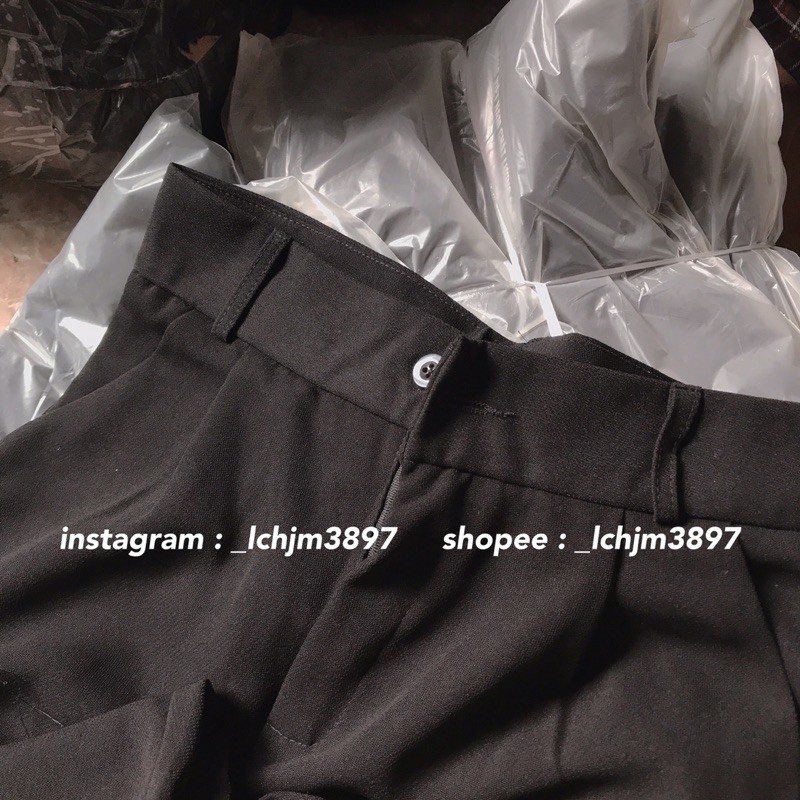 Quần Culottes Ống Suông Basic Hack Chân (ảnh thật) | BigBuy360 - bigbuy360.vn