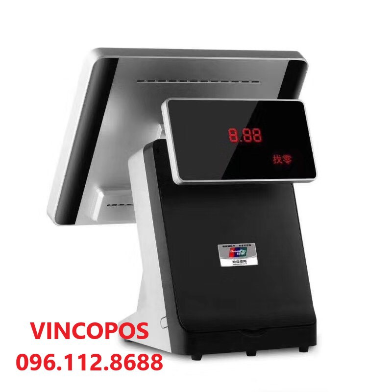 Máy Pos Bán Hàng Cảm Ứng - Máy Pos Tính Tiền VINCOPOS 1 Màn (VCJ19201)