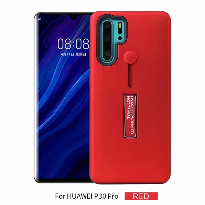 Huawei P30 Pro P30 Lite Huawei P20 Pro P20 Huawei P10 Lite Case Finger Loop Strap Cover Hide Kickstand Armor Shockproof DGX