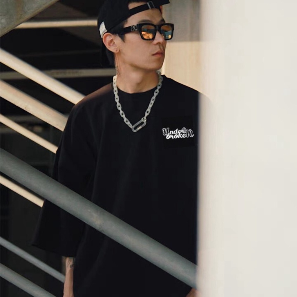 Áo Thun UNDERBROKEN Nam Nữ Unisex Form Rộng Tay Lỡ, Áo Thun Xanh Lá, AT111 trending xu hướng, Men Lì Fashion