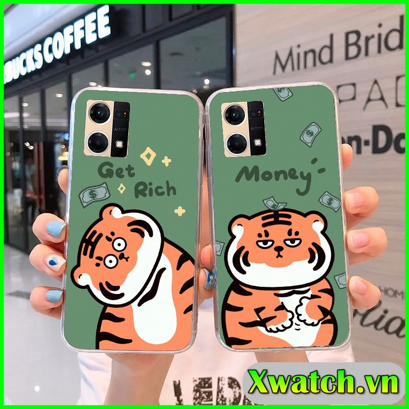 Ốp Lưng dẻo in UV Oppo Reno 7 Reno 8 Z Reno 7z Reno 8z 4g 5g họa tiết Tigers
