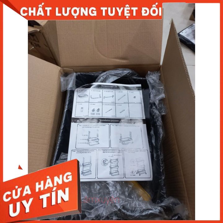 Xe đẩy spa chuyên dụng 2 Tầng Đa Năng - Kệ Để Đồ Trang Điểm phun xăm, để đổ bỉm sữa vv..hiệu quả - chuyên dụng