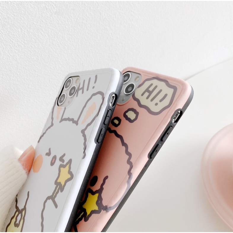Ốp lưng iphone imd new cún và thỏ 5/5s/6/6plus/6s/6splus/7/7plus/8/8plus/x/xr/xs/11/12/pro/max/plus/promax - Awifi Q1-8 | BigBuy360 - bigbuy360.vn