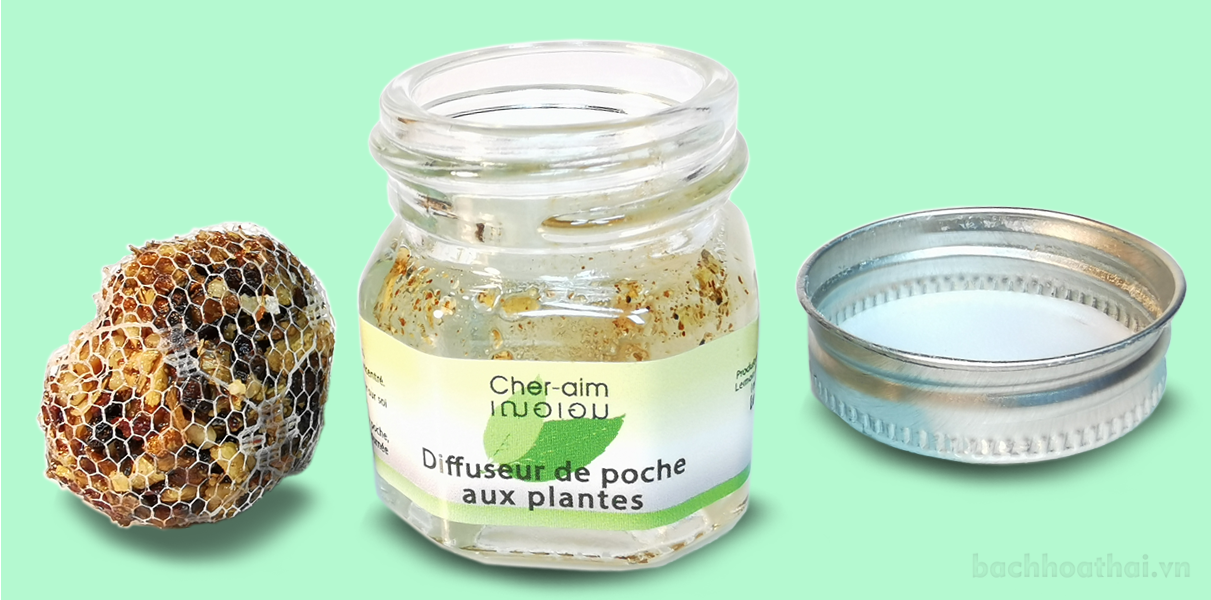Hủ dầu hít thảo ḋược Cheraim Brand Natural Herbal Inhaler Thái Lan