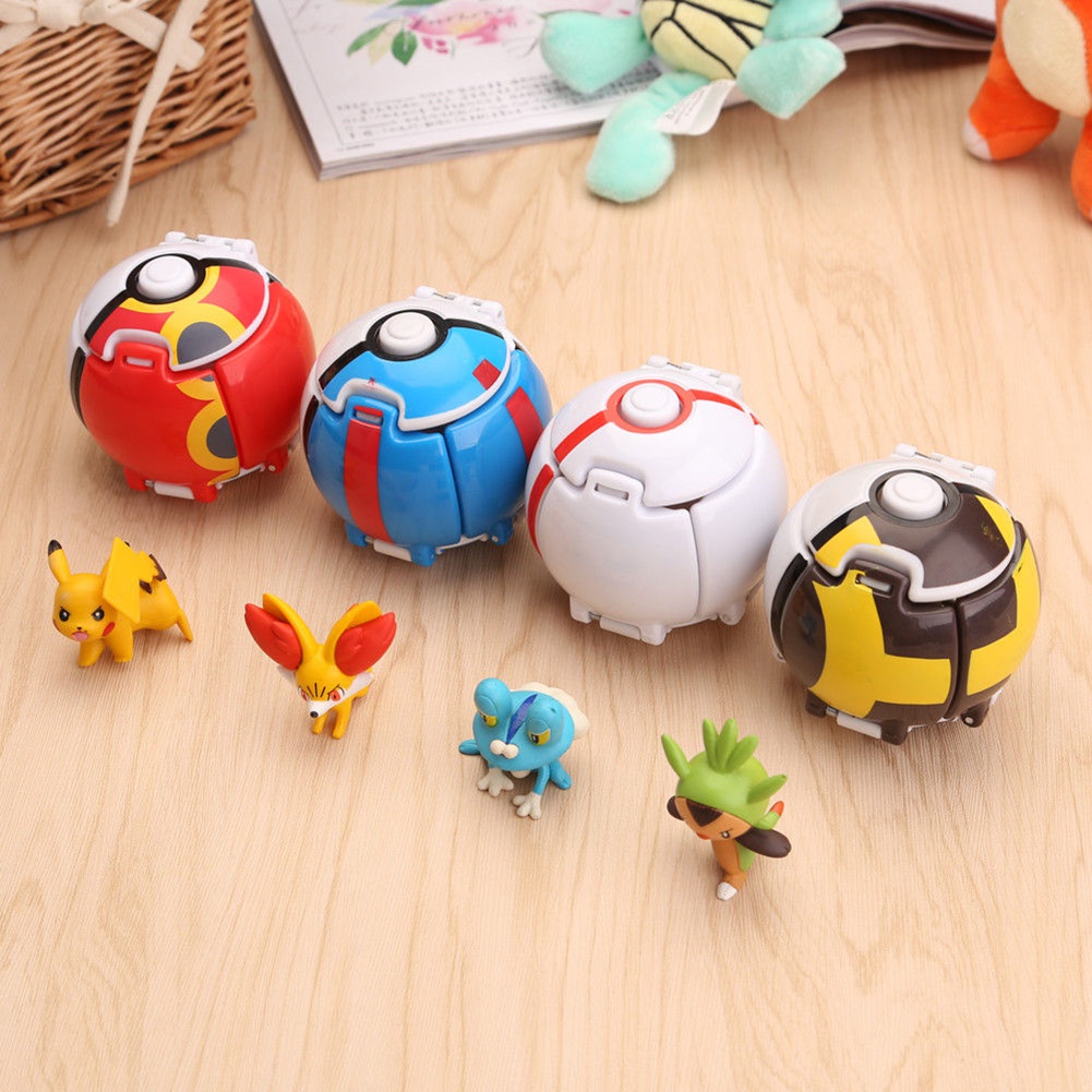 Set 4 Quả Bóng Pokemon Đồ Chơi Cho Bé