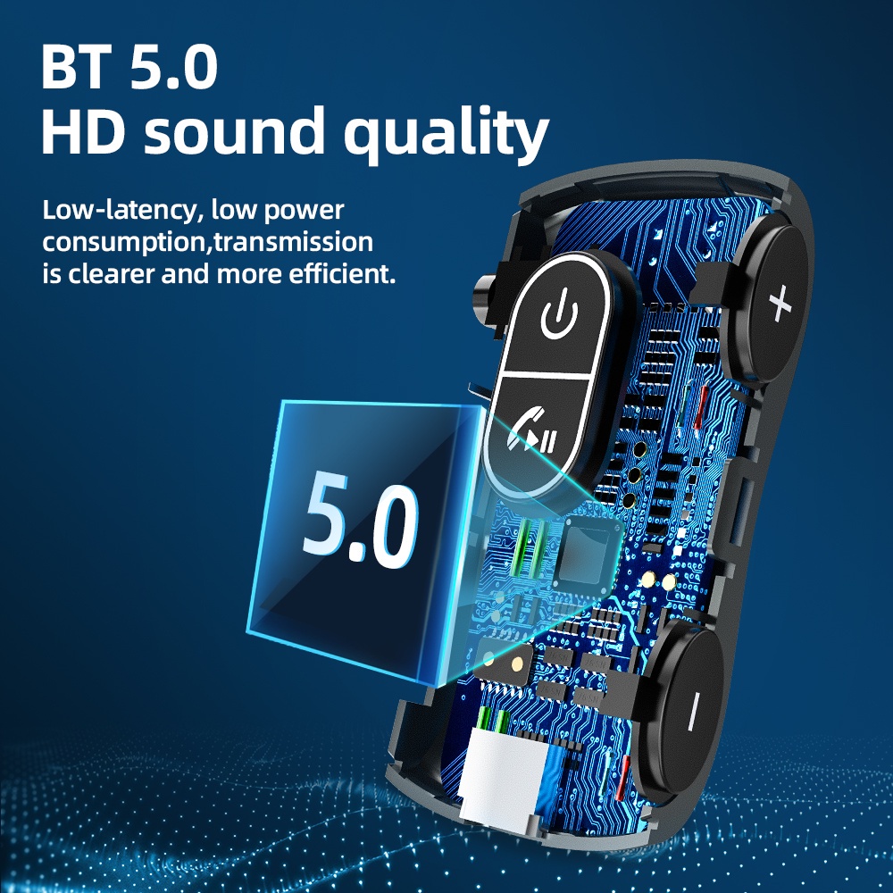 Bộ thu âm thanh HOCO. E73 100% bluetooth 5.0 giắc cắm 3.5mm hỗ trợ thẻ TF cho xe hơi