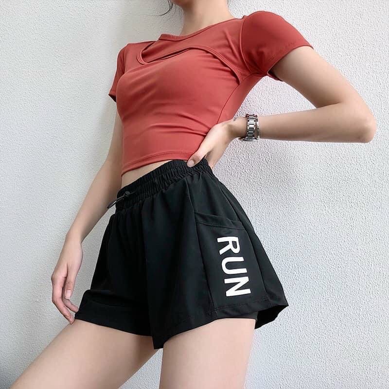 Quần đùi boxer short ngắn thể thao nữ, chất vải si thoáng mát tập gym, chạy bộ, nhảy dance siêu xinh