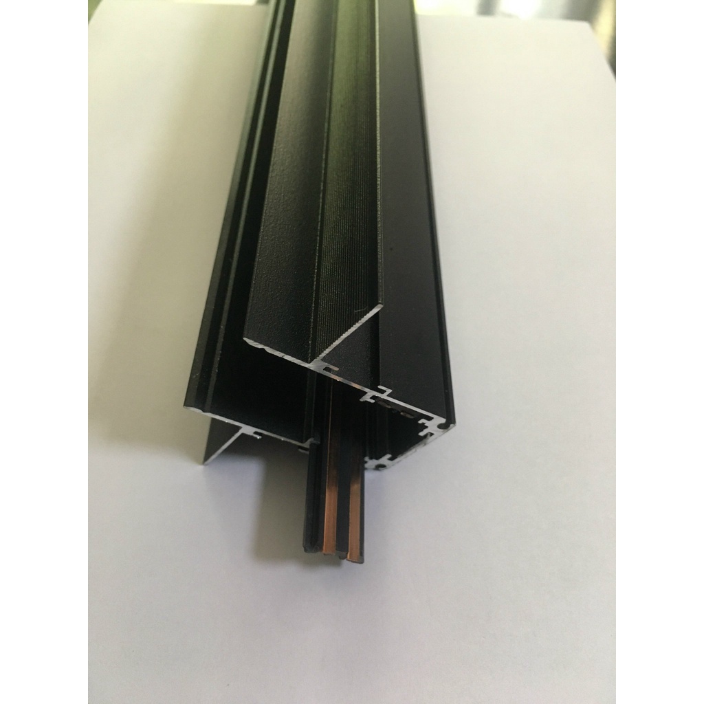 Thanh ray Nam Châm Lắp Âm, Kích thước: W76*H55 Máng LED rộng 22mm. Sơn Tĩnh Điện