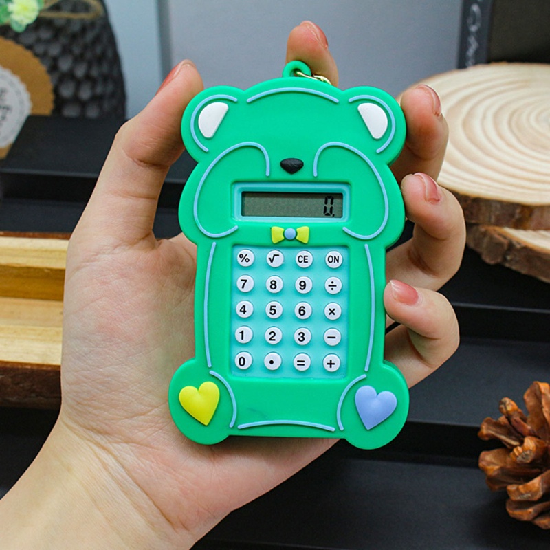 Móc Khóa Hình Gấu Máy Tính Dễ Thương