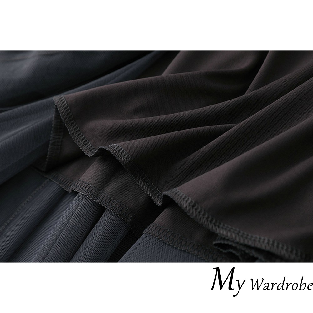 Chân Váy Dài Lưng Cao Xếp Ly Bằng Vải Gauze Dành Cho Nữ