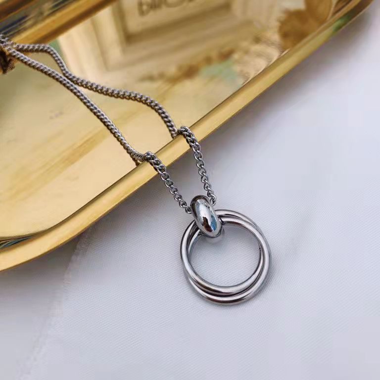 Vòng cổ Nam Mặt Nhẫn Đơn Giản Thời Trang