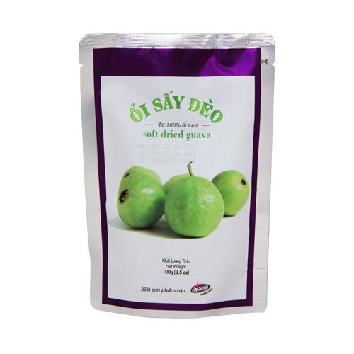 Combo 2 Ổi sấy dẻo Vinamit 100g ổi tươi nguyên chất thơm ngon mềm dẻo EXP 19/10/2021