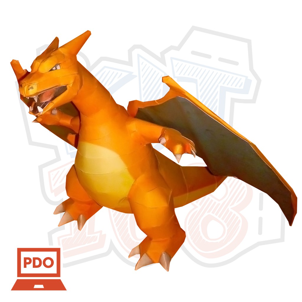 Mô hình giấy Anime Pokemon Charizard