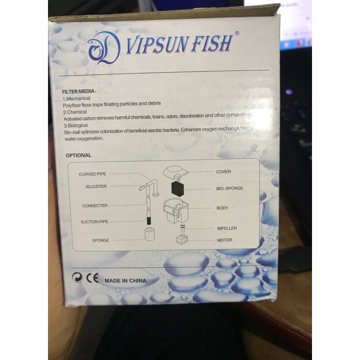 Máy lọc thác nước cho hồ cá mini Vipsun 303H 5W