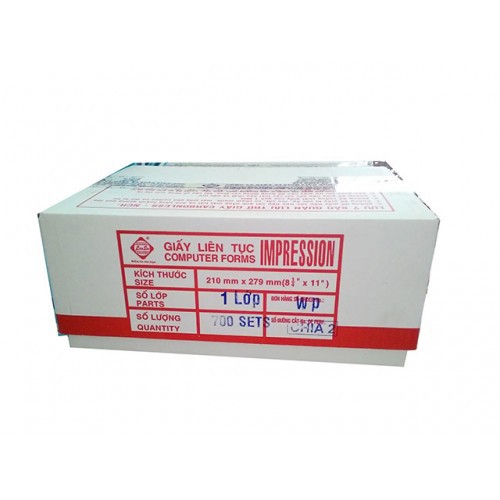 Giấy liên tục 1 liên - 210x279mm